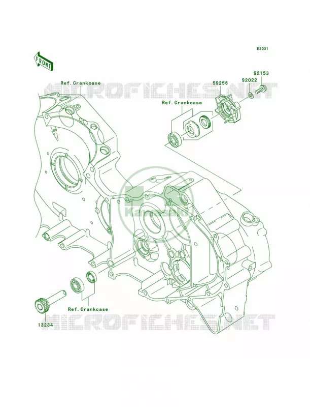 Water Pump Kawasaki MOTOS 2000 2009 Vulcan 2000 Classic LT  VN2000J9F