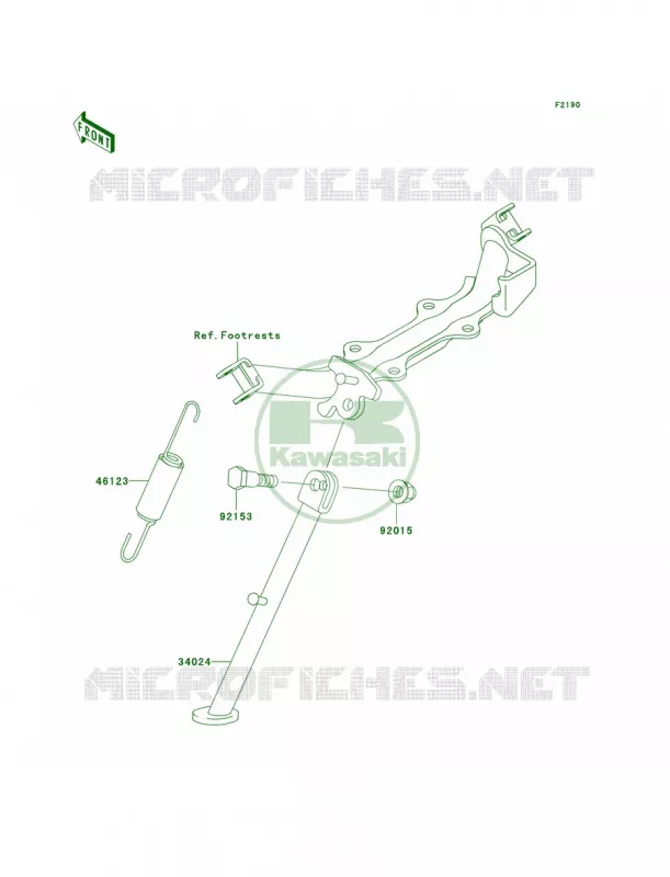 Stands Kawasaki MOTOS 110 2006 KLX110  KLX110A6F