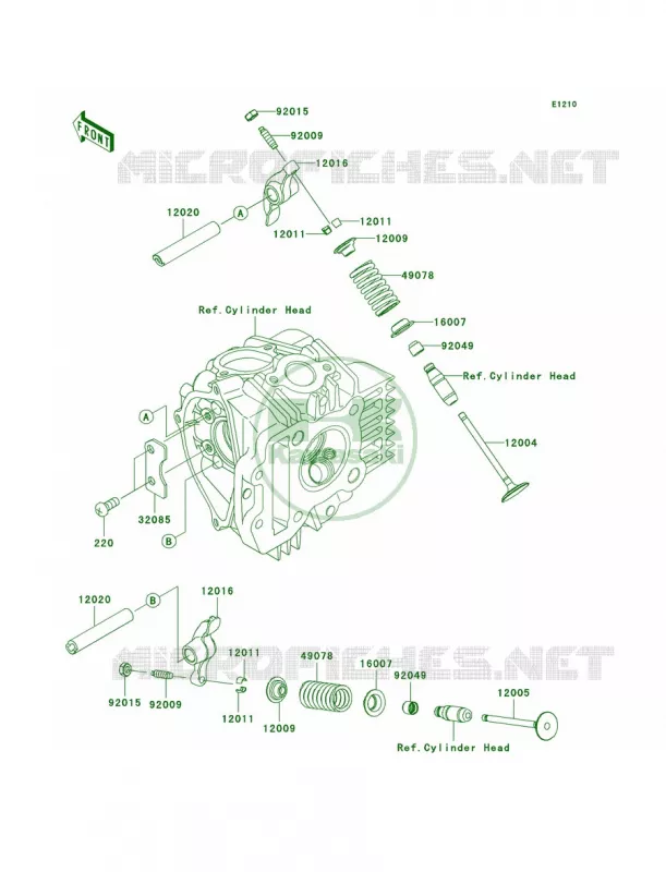 Valves Kawasaki MOTOS 110 2006 KLX110  KLX110A6F