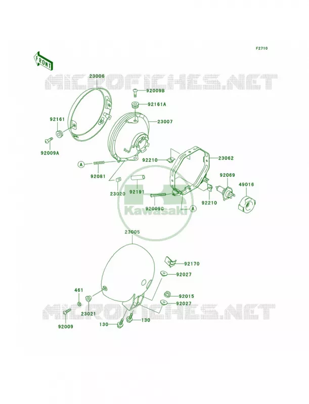 Headlights Kawasaki MOTOS 125 2009 ELIMINATOR 125  BN125A9F