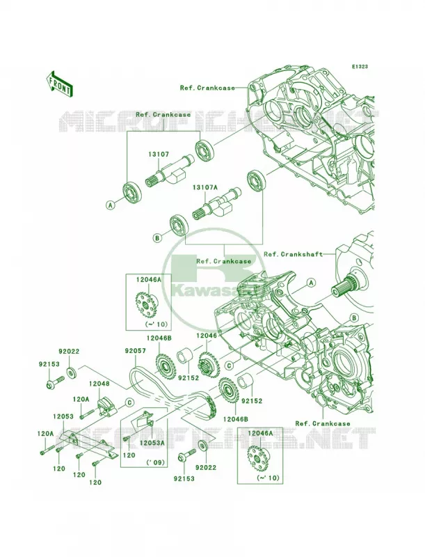Balancer Kawasaki MOTOS 1700 2009 Vulcan 1700 Classic  VN1700E9F