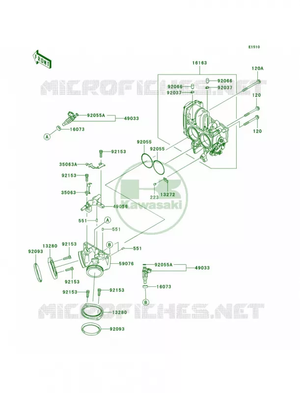 Throttle Kawasaki MOTOS 1700 2009 Vulcan 1700 Classic LT  VN1700G9F