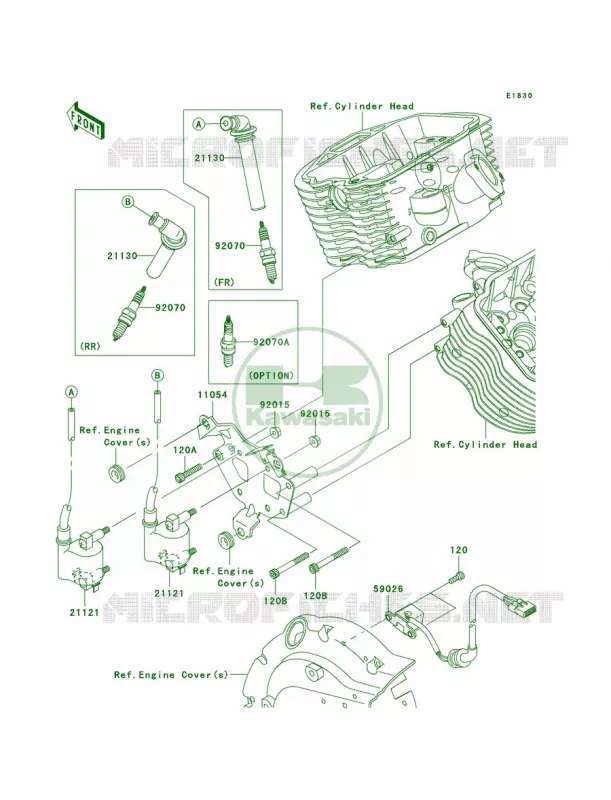 Ignition System Kawasaki MOTOS 900 2009 Vulcan 900 Custom  VN900C9F
