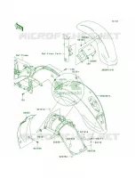 FendersJKAVN2B1 7A016370  pour Kawasaki Vulcan 900 Classic 2008