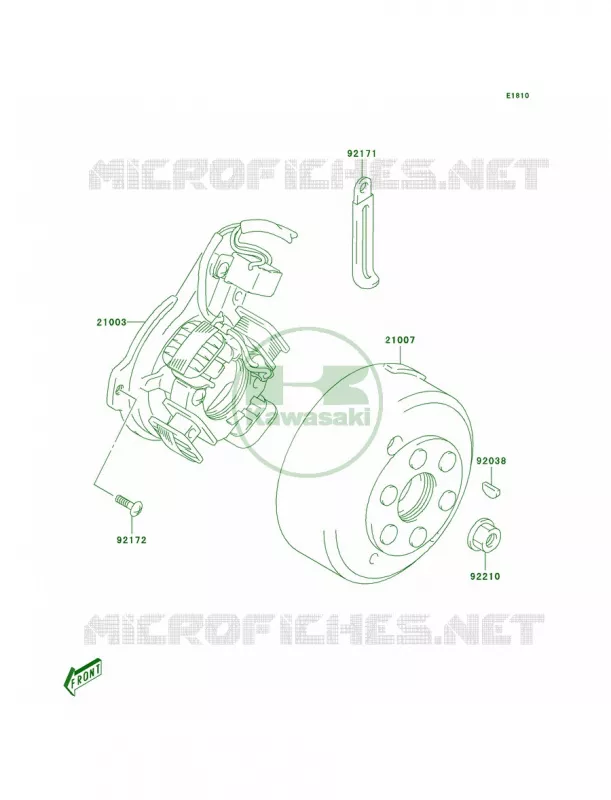 Generator Kawasaki MOTOS 125 2006 KLX125  KLX125A6F
