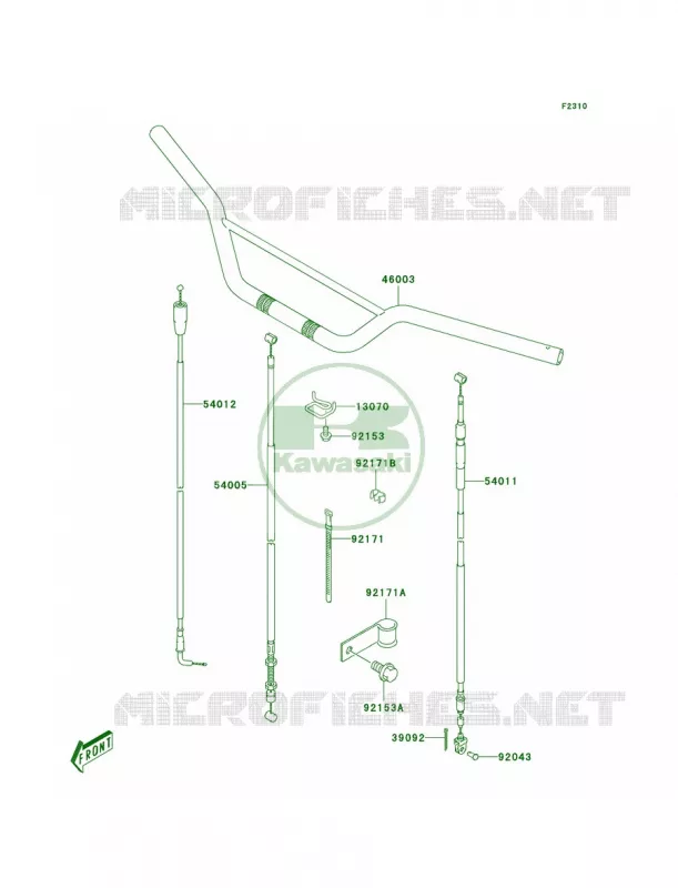 Handlebar Kawasaki MOTOS 125 2006 KLX125  KLX125A6F