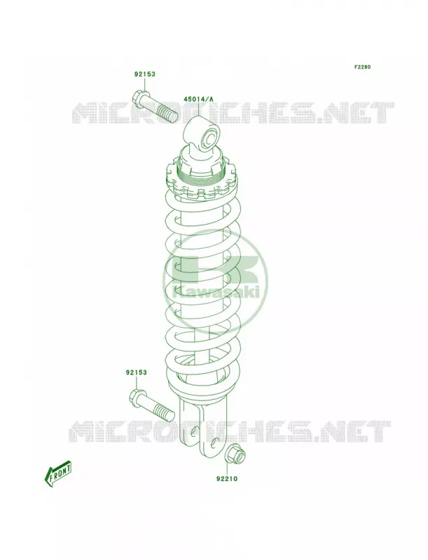 Shock Absorbers Kawasaki MOTOS 125 2006 KLX125  KLX125A6F