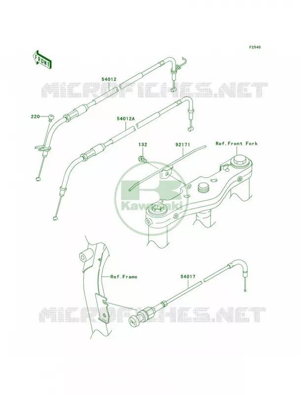 Cables Kawasaki MOTOS 1600 2008 Vulcan 1600 Nomad  VN1600D8F
