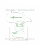 DecalsRedB8FCAUS pour Kawasaki Vulcan 1600 Mean Streak 2008