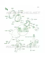 Headlights pour Kawasaki Vulcan 1600 Mean Streak 2008
