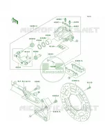 Rear Brake pour Kawasaki Vulcan 1600 Mean Streak 2008