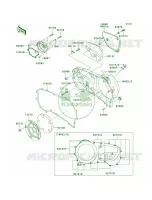 Right Engine Covers pour Kawasaki Vulcan 1600 Mean Streak 2008
