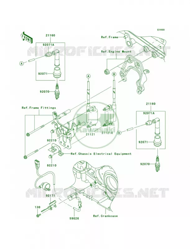 Ignition System Kawasaki MOTOS 2000 2008 Vulcan 2000 Classic  VN2000H8F