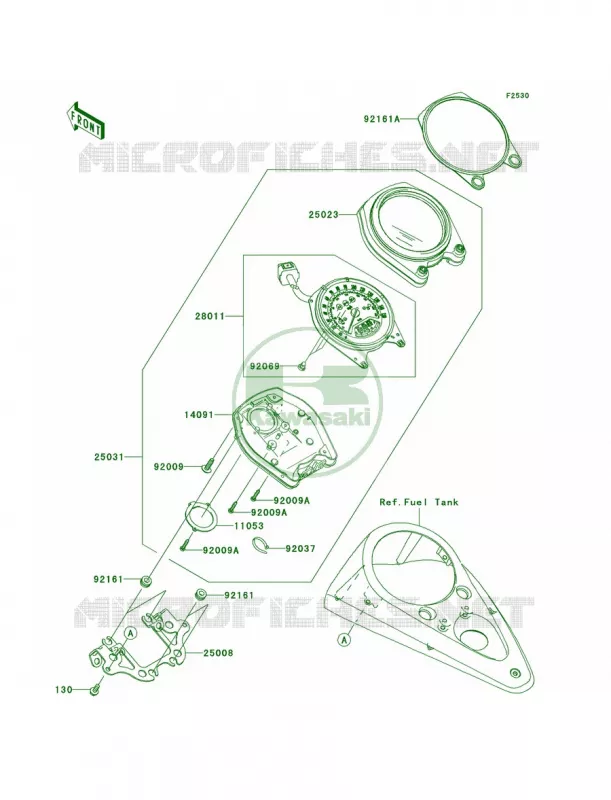 Meters Kawasaki MOTOS 2000 2008 Vulcan 2000 Classic  VN2000H8F
