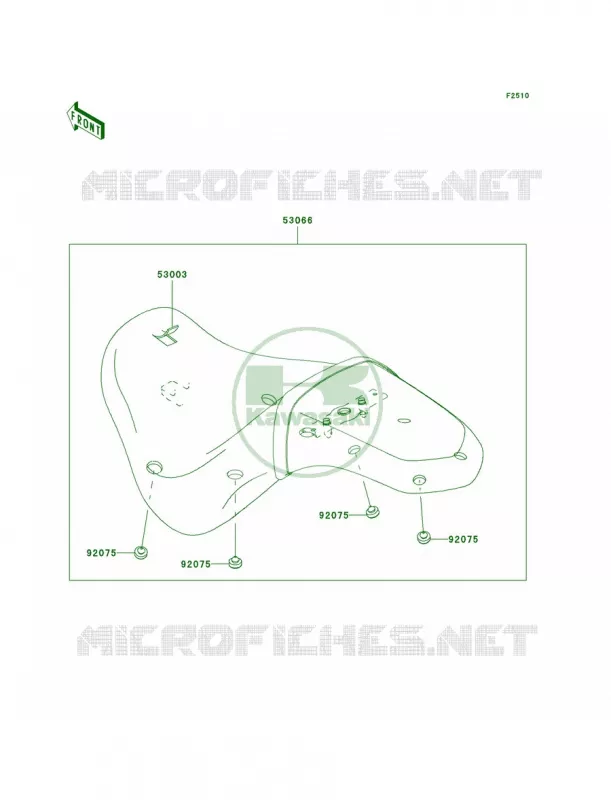 Seat Kawasaki MOTOS 900 2008 Vulcan 900 Custom  VN900C8F