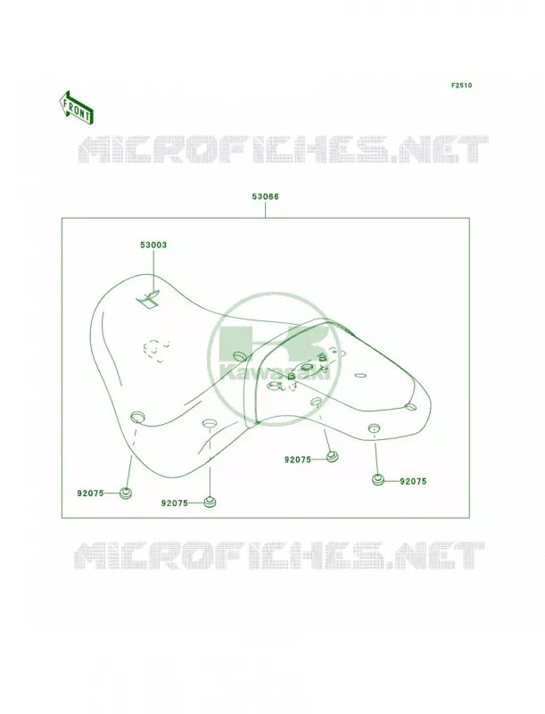 Seat Kawasaki MOTOS 900 2008 Vulcan 900 Custom  VN900C8F