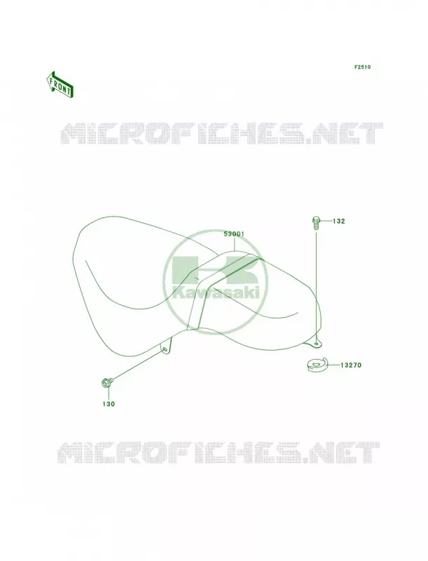 Seat Kawasaki MOTOS 125 2007 Eliminator 125  BN125A7F