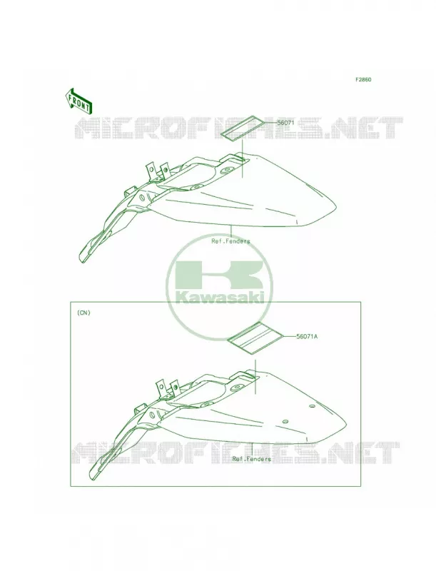 Labels Kawasaki MOTOS 140 2014 KLX140  KLX140AEF