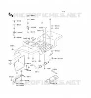 GARDE BOUE ARRI&Egrave;RE pour Kawasaki KEF300 1995