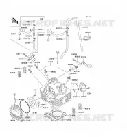 CULASSE pour Kawasaki KEF300 1996