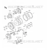 EMBRAYAGE pour Kawasaki KEF300 1996