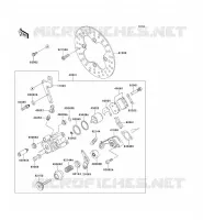 FREIN ARRIERE pour Kawasaki KEF300 1996