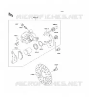 FREIN AVANT pour Kawasaki KEF300 1996