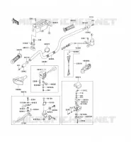GUIDON pour Kawasaki KEF300 1996