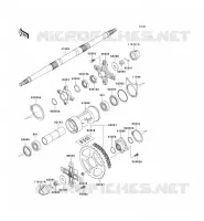 MOYEU ARRIERE pour Kawasaki KEF300 1996