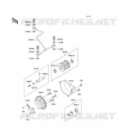 POMPE A HUILE/FILTRE &Agrave; HUILE pour Kawasaki KEF300 1996
