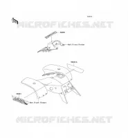 STICKER(RED) pour Kawasaki KEF300 1996