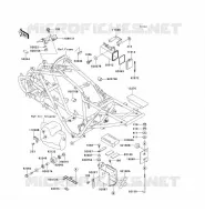 SUPPORT BATTERIE pour Kawasaki KEF300 1996