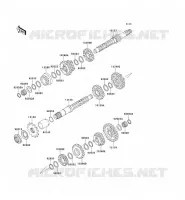 TRANSMISSION pour Kawasaki KEF300 1996