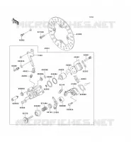 FREIN ARRIERE pour Kawasaki KEF300 1996