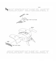 STICKER(GREEN) pour Kawasaki KEF300 1996