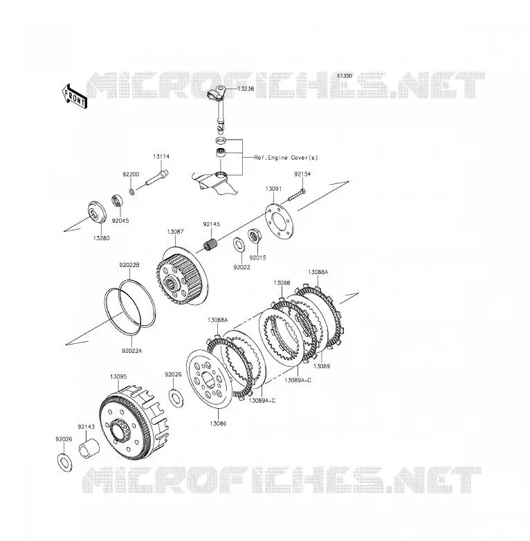 EMBRAYAGE Kawasaki MOTOS 250 2015 Z250SL ABS  BR250FFS