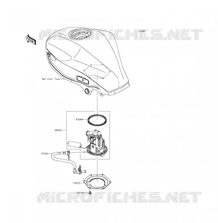 POMPE A ESSENCE Kawasaki MOTOS 250 2015 Z250SL ABS  BR250FFS