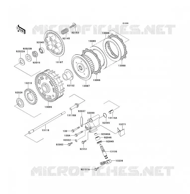 EMBRAYAGE Kawasaki MOTOS 800 2013 W800  EJ800ADFA