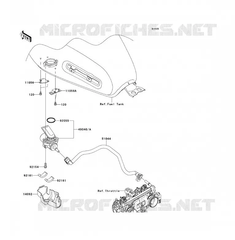 POMPE A ESSENCE Kawasaki MOTOS 800 2013 W800  EJ800ADFA