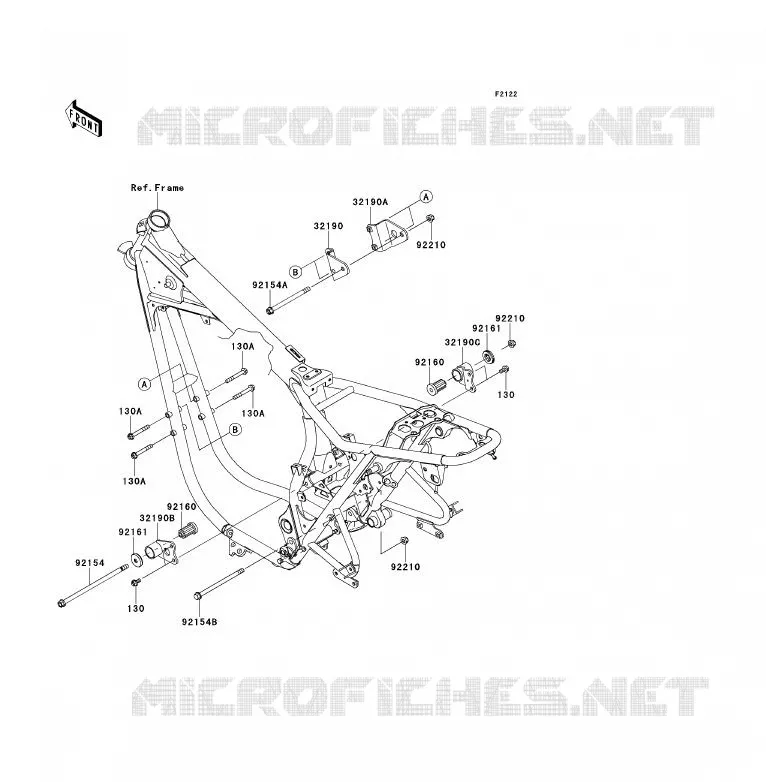 SUPPORT MOTEUR Kawasaki MOTOS 800 2013 W800  EJ800ADFA