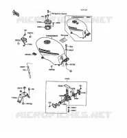 RESERVOIR CARBURANT pour Kawasaki GPZ500S 1991