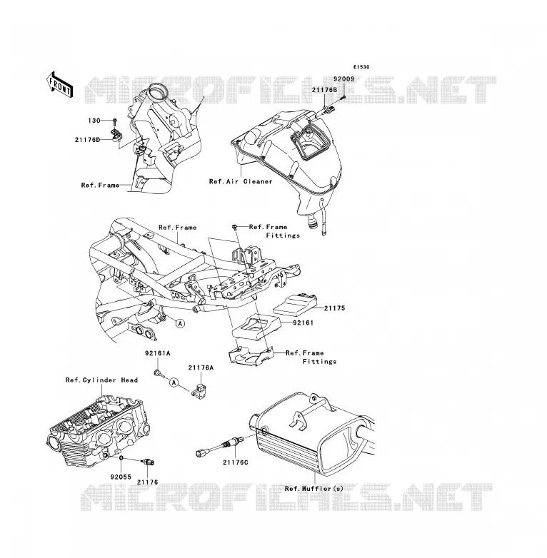 INJECTION CARBURANT Kawasaki MOTOS 650 2012 VERSYS 650 ABS  KLE650DCFW