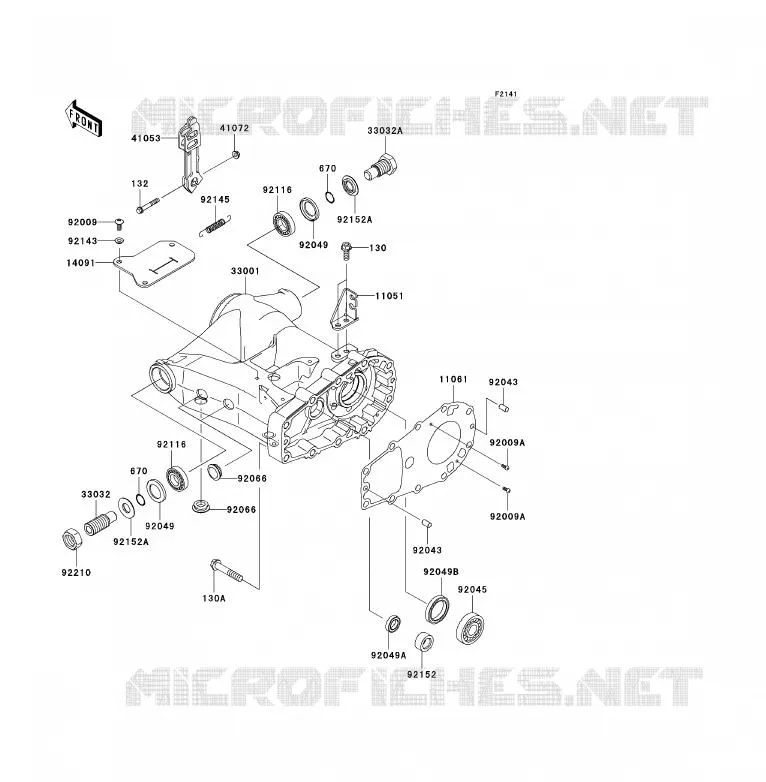 BRAS OSCILLANT Kawasaki QUAD 360 2009 KVF360  KVF360B9F