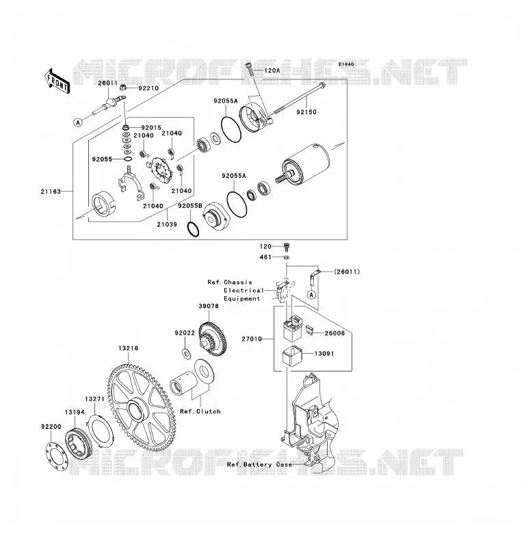 D&Eacute;MARREUR Kawasaki MOTOS 2000 2009 VN2000 CLASSIC  VN2000H9F