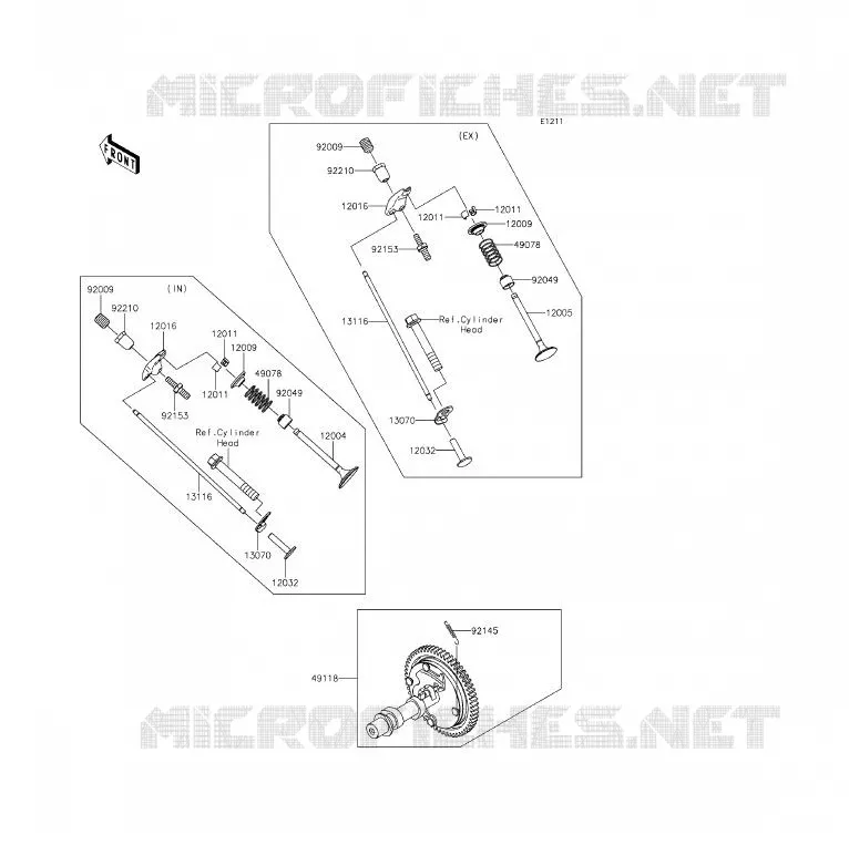 SOUPAPE/ARBRE A CAME Kawasaki SSV 400 2011 MULE 610 4X4 XC  KAF400EBF