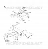 GARDE BOUE ARRI&Egrave;RE pour Kawasaki TERYX 750 FI 4X4 LE 2012