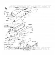 GARDE BOUE AVANT pour Kawasaki TERYX 750 FI 4X4 LE 2012