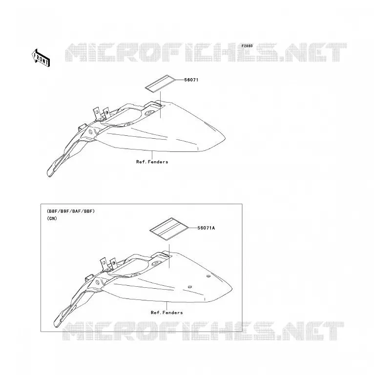 LABEL Kawasaki TOUT-TERRAIN 140 2011 KLX140L  KLX140BBF