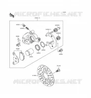 FREIN AVANT pour Kawasaki KEF300 2000
