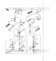 GUIDON pour Kawasaki KEF300 2000